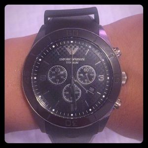 armani titanium watch